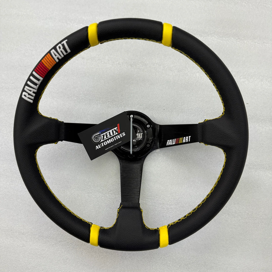Ralliart 14 Inch Carbon Edition Universal Steering Wheel