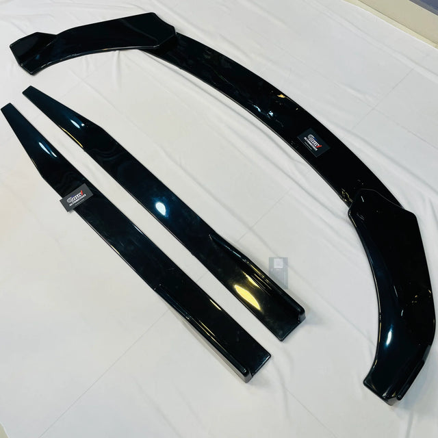 Universal 5 Pc Front Splitters And Side Skirts | Gloss Black | Aftermarket