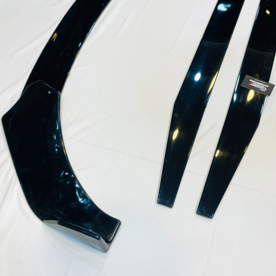 Universal 5 Pc Front Splitters And Side Skirts | Gloss Black | Aftermarket